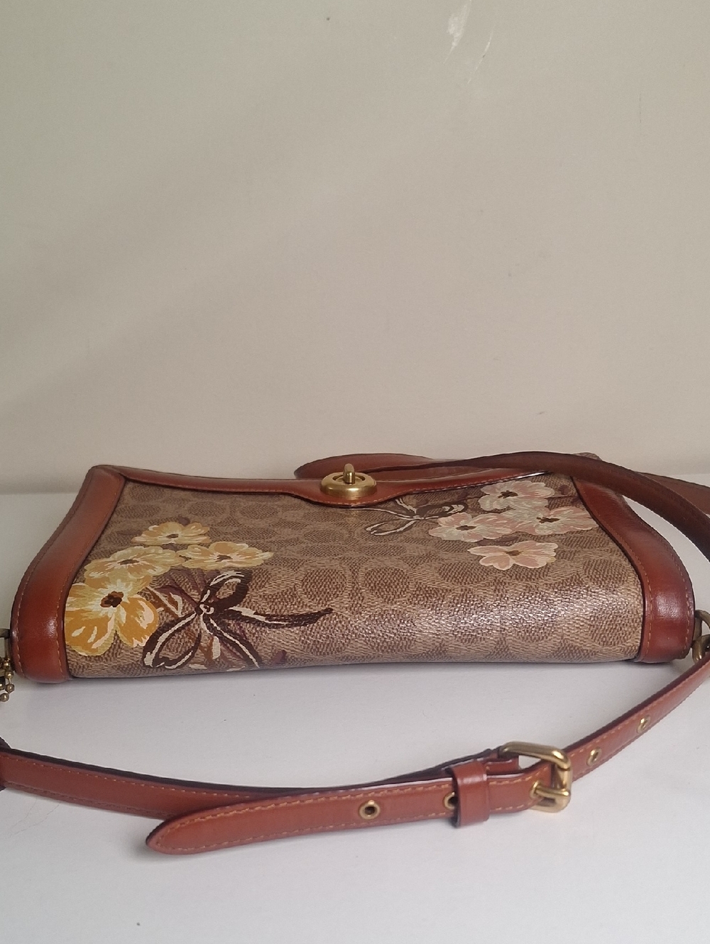 COACH Riley Signature Canvas Prairie Floral Print Crossbody - Picture 14 of 14
